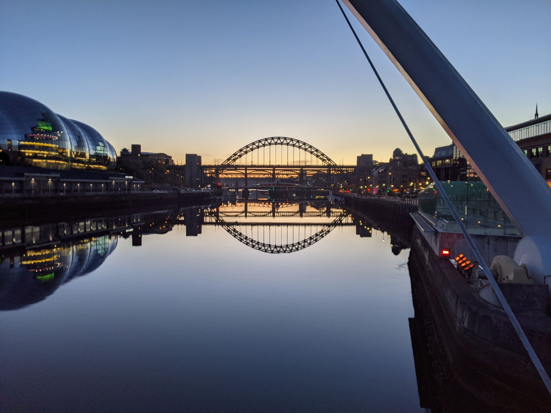Tyne Bridge at sunset